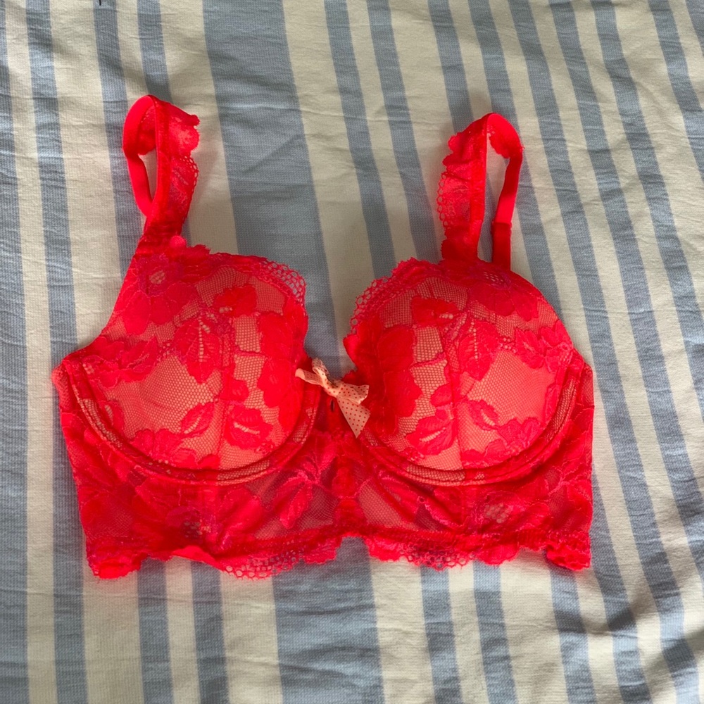 Hot pink lace Victoria Secret bra
